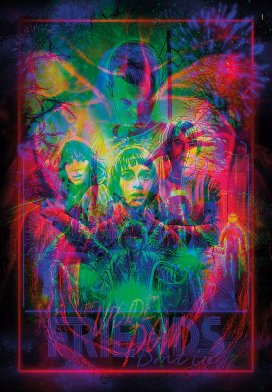 Stranger Things Metamorphic Art Collection Jigsaw Puzzle with Light-Up Effect The Upside (520 pieces 3