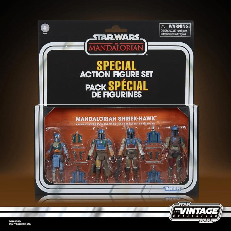 Star Wars The Mandalorian Vintage Collection Action Figure 4-Pack Mandalorian Shriek-Hawk 10 cm 6
