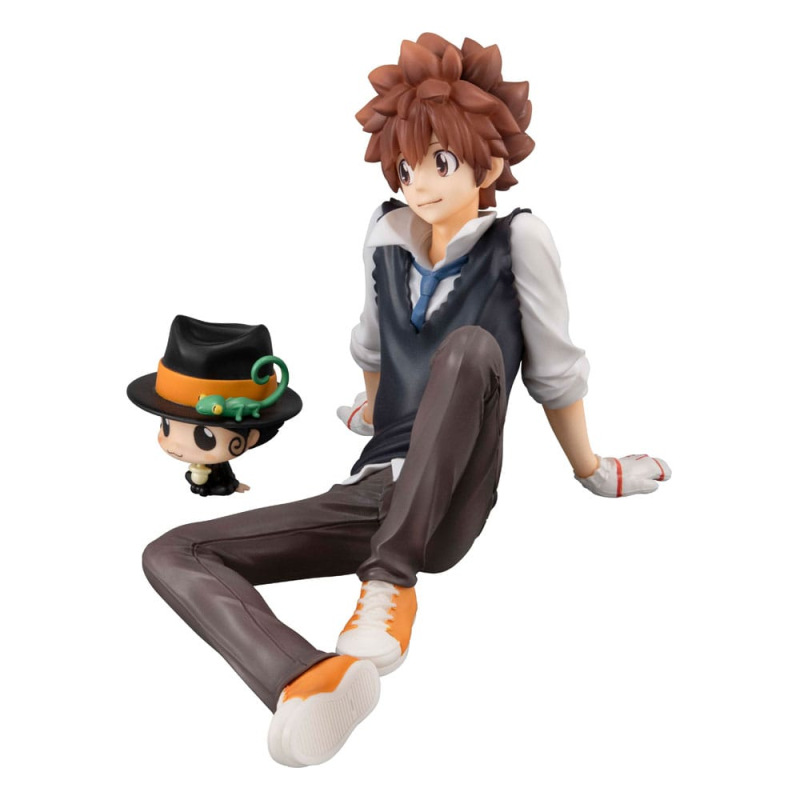 Katekyo Hitman Reborn! G.E.M. Series PVC Statue Tsuna & Reborn Palm Size 9 cm 2