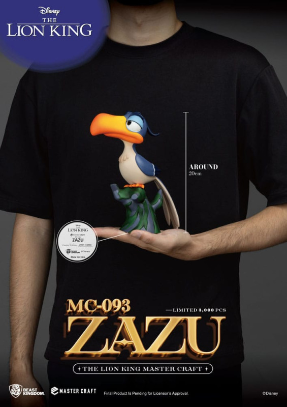 Disney Master Craft Statue The Lion King Zazu 20 cm 5