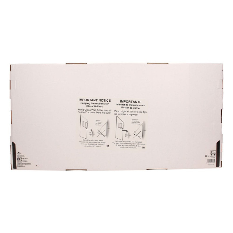 Scarface Glass Poster The World Is Yours (Grey Background) 60 x 30 cm 6