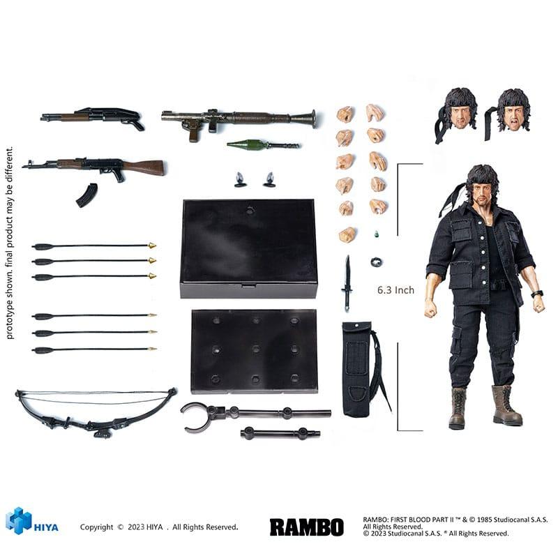 First Blood II Exquisite Super Series  Actionfigur 1/12 First Blood II John Rambo 16 cm