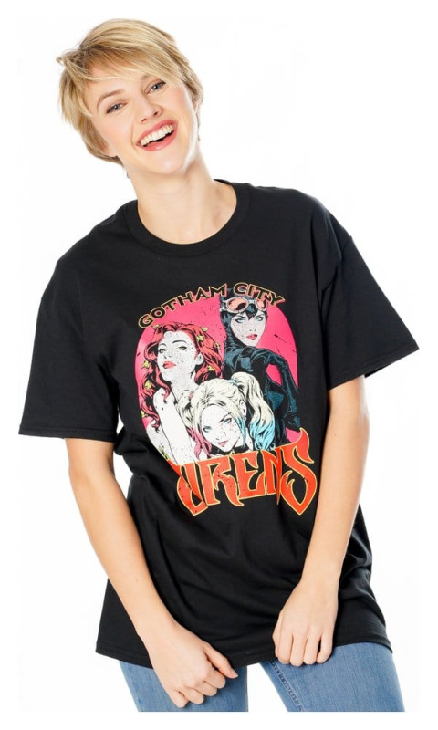 Gotham City Sirens T-Shirt Vintage Poster Size S 5