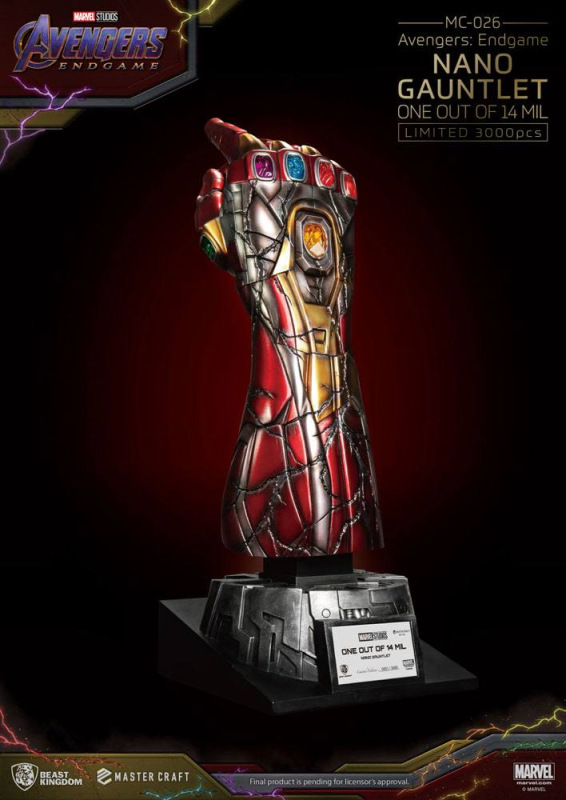 Avengers Endgame Master Craft Statue Nano Gauntlet 1/14000605 47 cm 5
