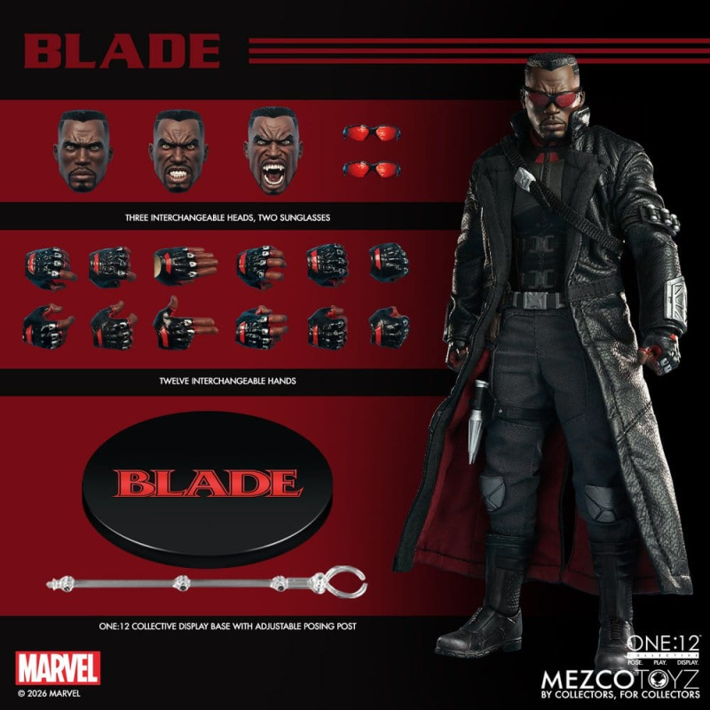 Marvel Comics One:12 Collective Action Figure 1/12 Blade 17 cm 12