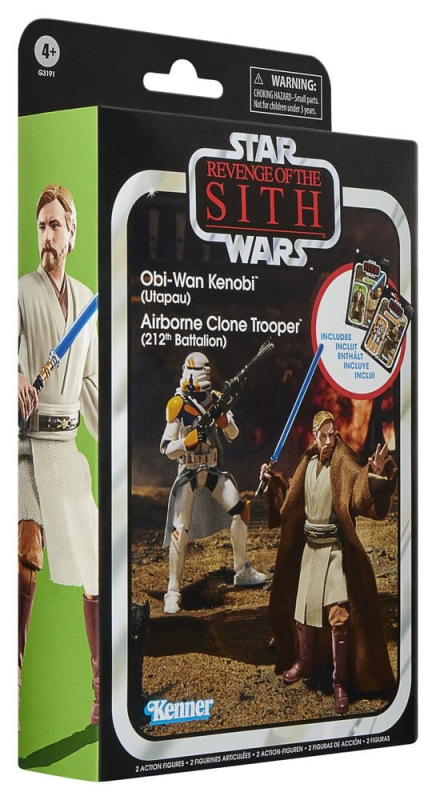 Star Wars Episode III Vintage Collection Action Figure 2-Pack Obi-Wan Kenobi & Airborne Clone Troope 8