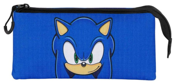 Sonic - The Hedgehog Triple Pencil case SEGA Sight Blue 1
