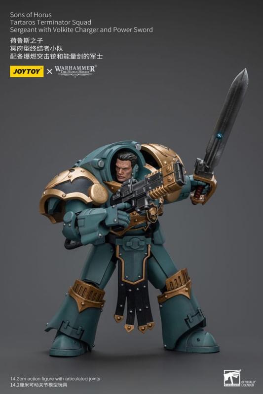 Warhammer The Horus Heresy Action Figure 1/18 Tartaros Terminator Squad Sergeant With Volkite Charge