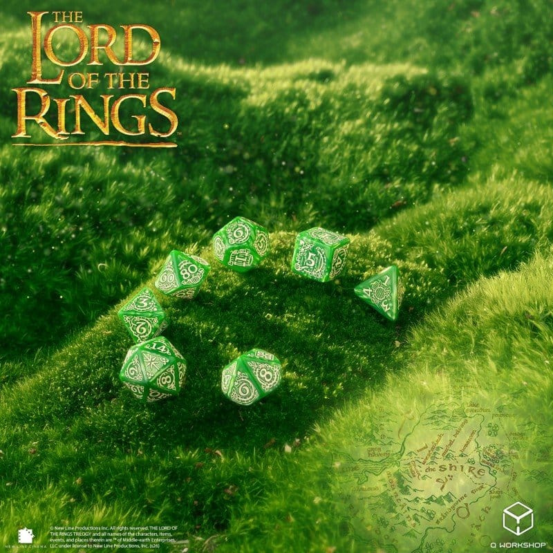 The Lord of the Rings Dice Set of 7 Shire 3
