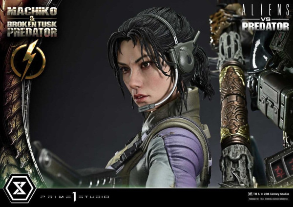 Aliens vs. Predator (Comic) Ultimate Premium Masterline Statue 1/4 Machiko & Broken Tusk Predator 79 14