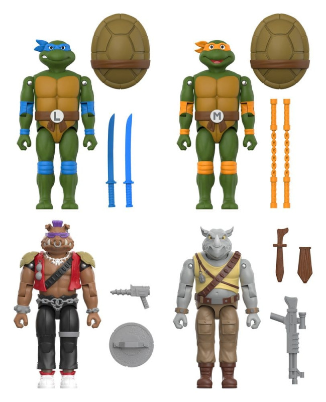 Teenage Mutant Ninja Turtles ReAction+ Action Figure Wave 02 Rocksteady 1
