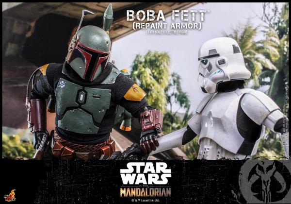 Star Wars: The Mandalorian Action Figure 1/6 Boba Fett Repaint Armor Special Edition 30 cm 5