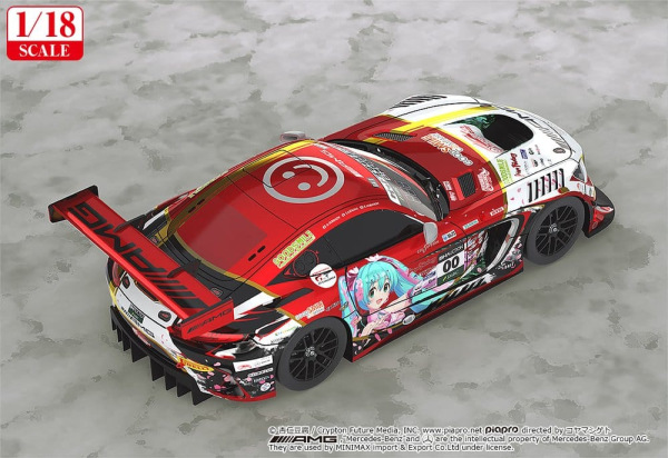 Hatsune Miku GT Project Vehicle 1/18 Mercedes-AMG Team GOOD SMILE 2019 SUZUKA 10HOURS Ver. 26 cm 2