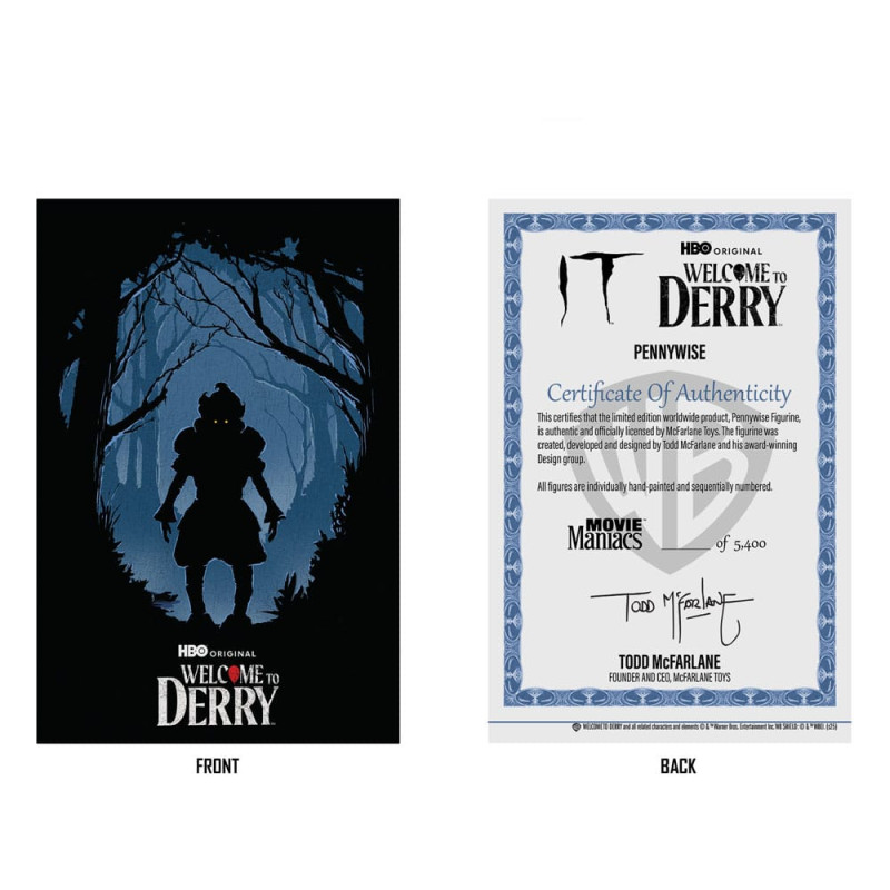 It: Welcome to Derry Movie Maniacs PVC Statue Pennywise (Flashback) (Gold Label) 16 cm 9