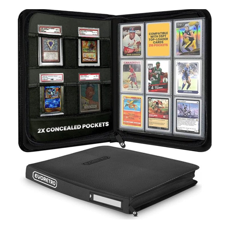 Evoretro Shield+ Topload Cards Binder 216 Cards Black 1