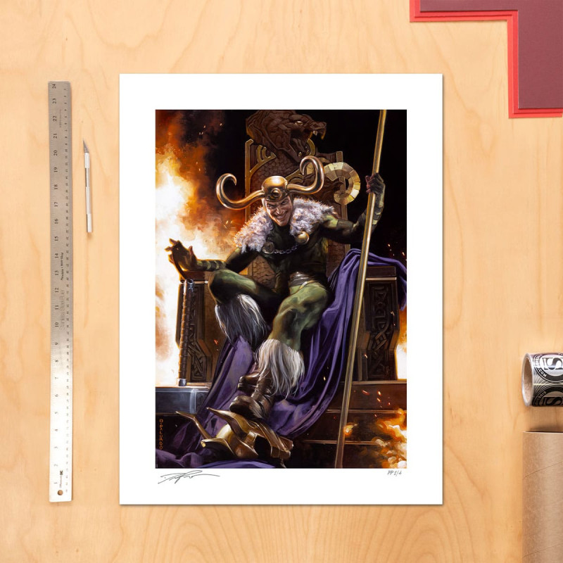 Marvel Art Print Loki: God of Mischief 46 x 61 cm - unframed 1