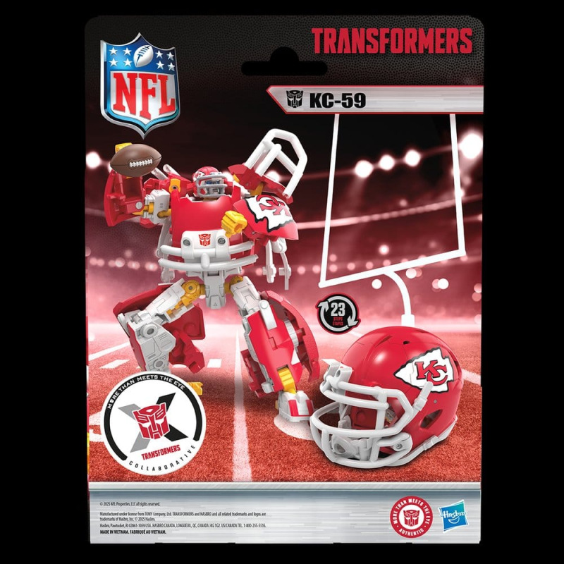 Transformers x NFL Action Figure Kansas City Chiefs: KC-59 14 cm 12