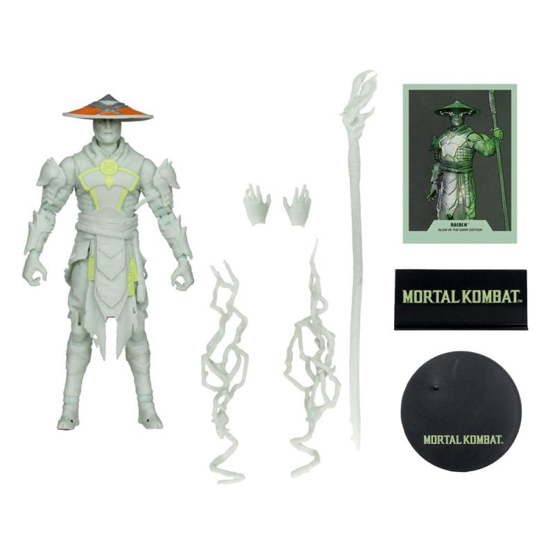 Mortal Kombat Action Figure Glow in the Dark Edition Raiden (Gold Label) 18 cm 2