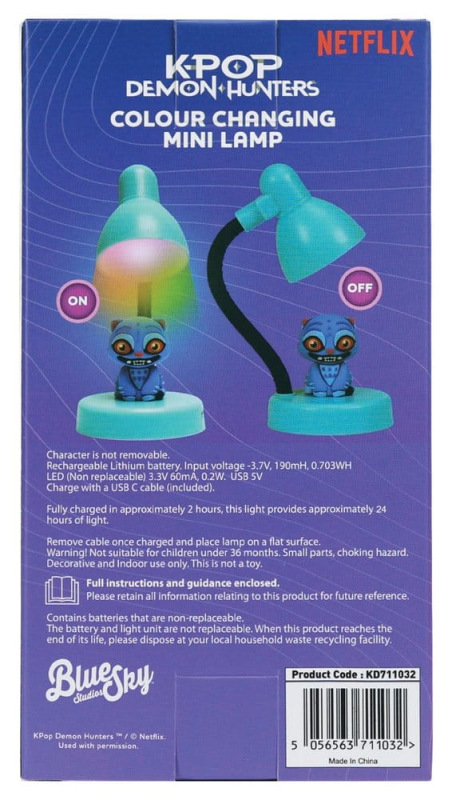 KPop Demon Hunters Mini LED-Light with Figure Derpy 11 cm 6