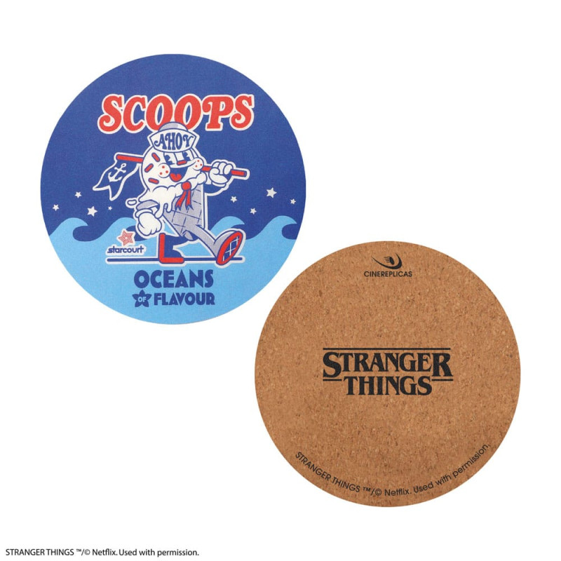 Stranger Things Scoops Ahoy Coaster 4-Pack 2