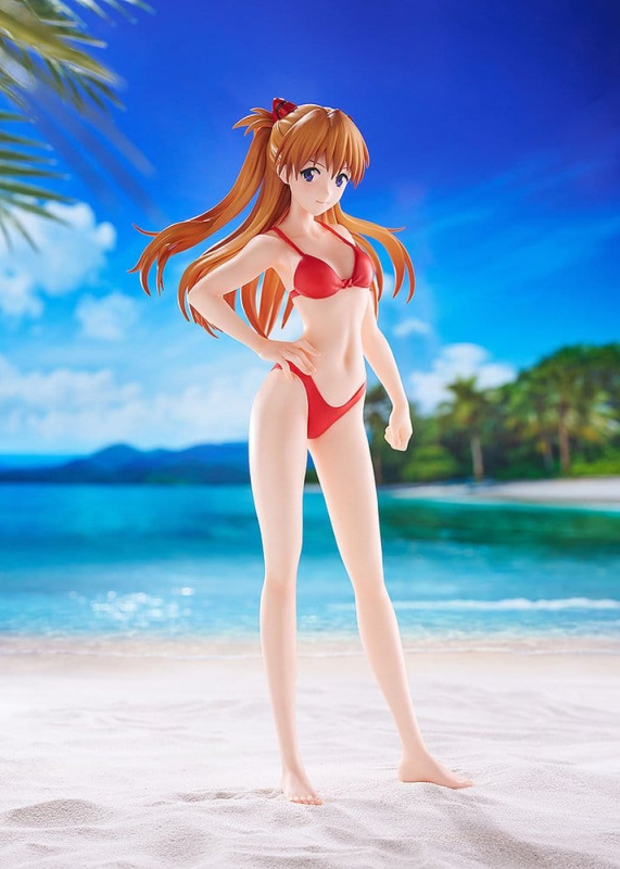 Rebuild of Evangelion Pop Up Parade Beach Queens Asuka Shikinami Langley (Bikini Style) L Size 23 cm 2