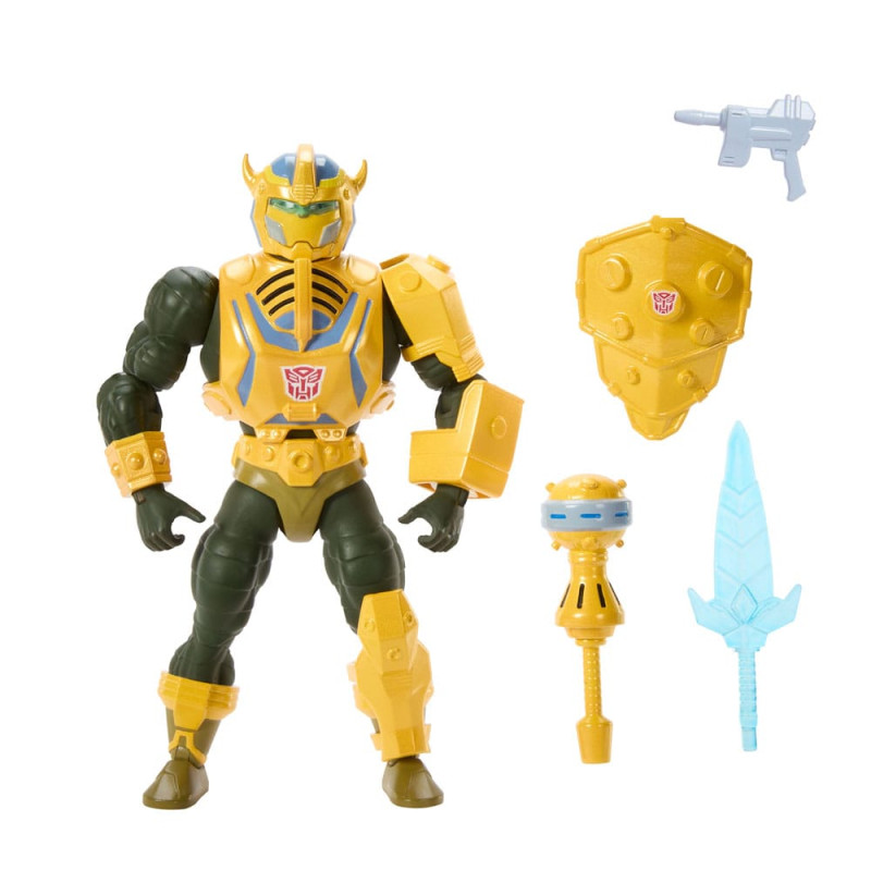 Masters of the Universe x Transformers Action Figure Bumblebee Armor Man-At-Arms heo European Exclus 1