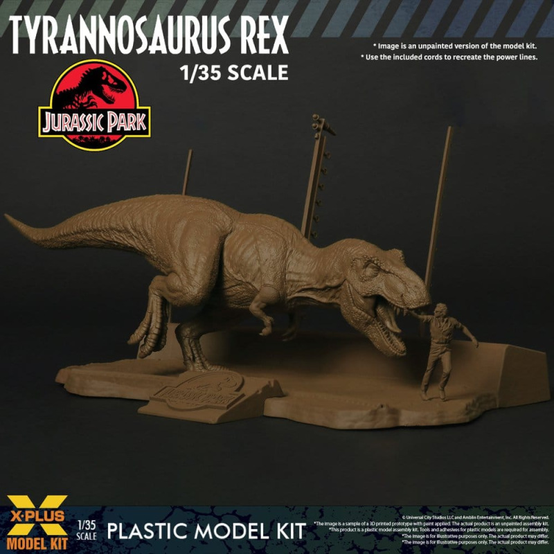 Jurassic Park Plastic Model Kit 1/35 Tyrannosaurus Rex 42 cm 4