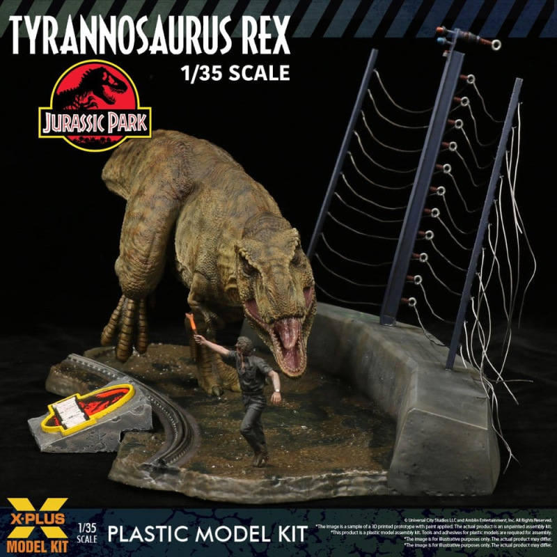 Jurassic Park Plastic Model Kit 1/35 Tyrannosaurus Rex 42 cm 8