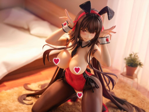 Amakano 2+ PVC Statue 1/4 Yuuhi Kurohime Bunny Suit Ver. 32 cm 2