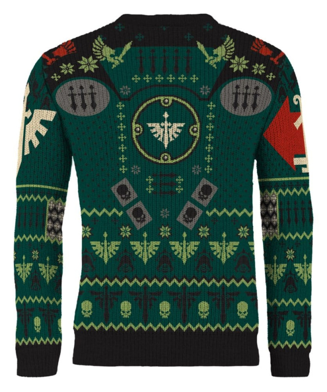Warhammer 40,000 Christmas Sweater Dark Angels Size XXL 1