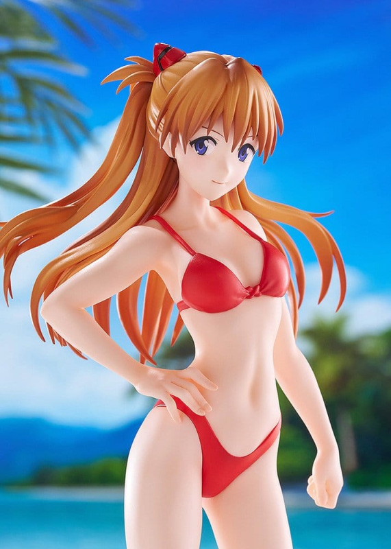 Rebuild of Evangelion Pop Up Parade Beach Queens Asuka Shikinami Langley (Bikini Style) L Size 23 cm 1