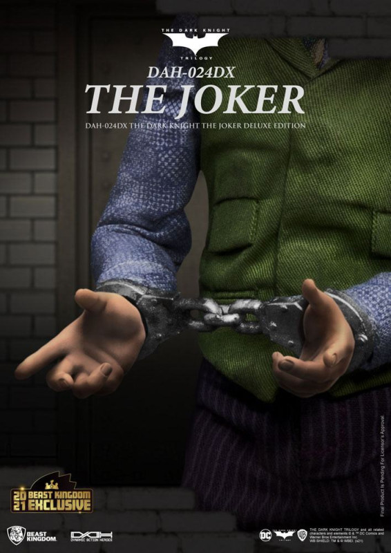 Batman The Dark Knight Dynamic 8ction Heroes Action Figure 1/9 The Joker Deluxe Version 21 cm 4