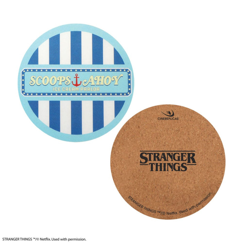 Stranger Things Scoops Ahoy Coaster 4-Pack 3