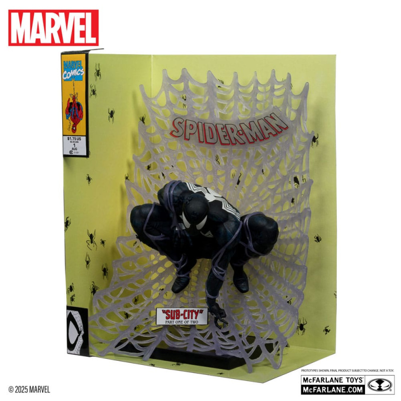 Marvel Collection PVC Statue 1/6 Spider-Man (Spider-Man #1)(Black Suit)(Chase) 15 cm 2
