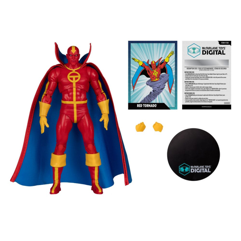 DC Direct McFarlane Toys Digital Action Figure Red Tornado (Bronze Age) 18 cm 2