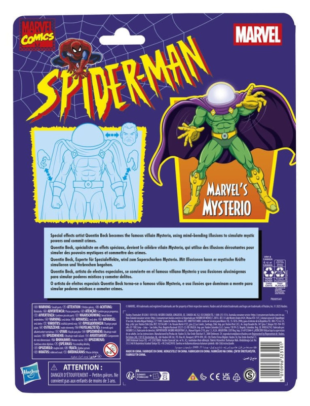 Spider-Man Marvel Legends Retro Action Figure Marvel's Mysterio 15 cm 1