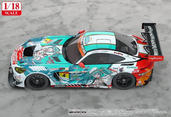 Hatsune Miku GT Project Vehicle 1/18 Good Smile Hatsune Miku AMG 2023 Season Opening Ver. 26 cm 3