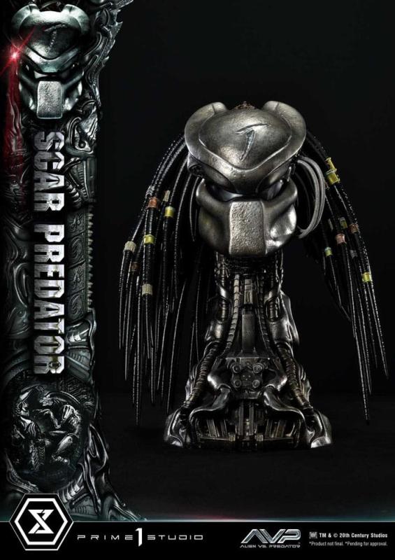 The Alien vs. Predator Museum Masterline Series Statue 1/3 Scar Predator Deluxe Version 93 cm