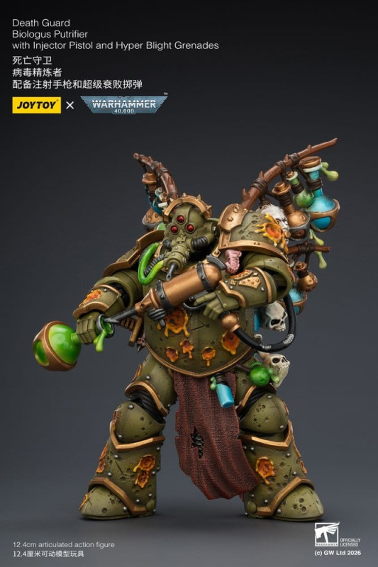 Warhammer 40,000 Action Figure Death Guard Biologus Putrifier 12 cm 6