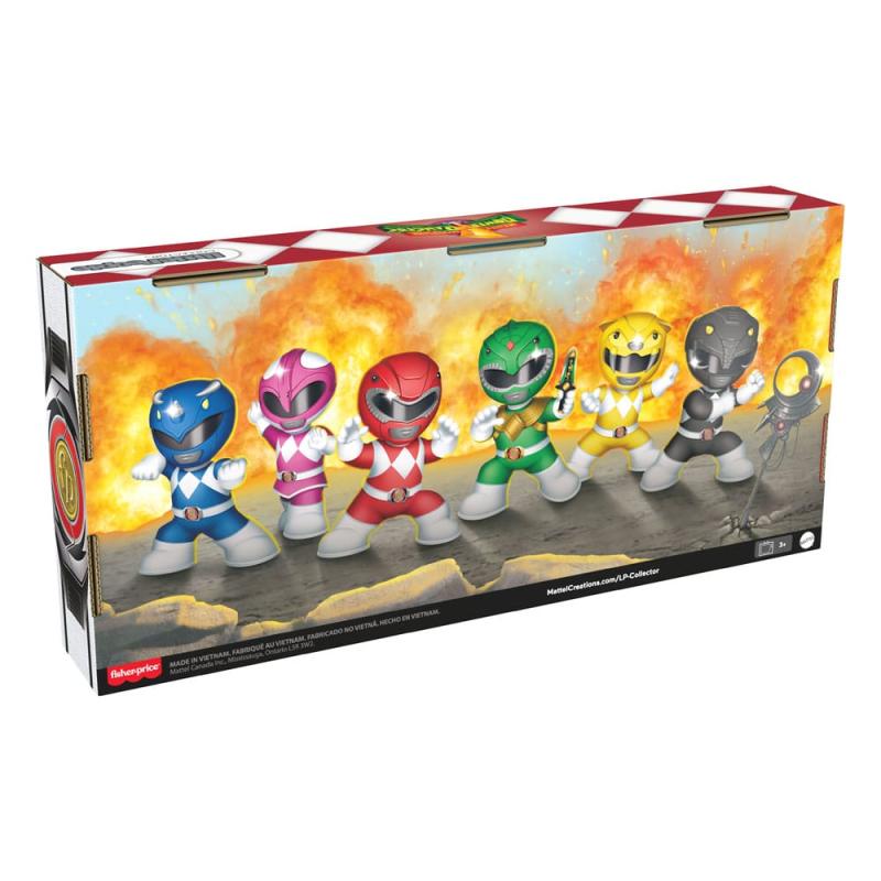 Mighty Morphin Power Rangers Fisher-Price Little People Collector Mini Figures 6-Pack 7 cm 12