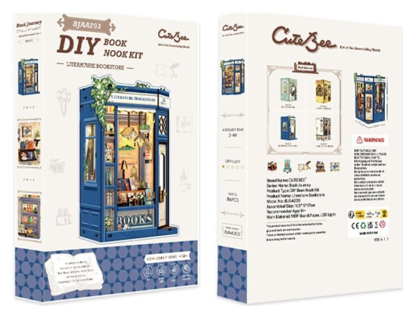 Book Nook Literature Bookstore 17 x 12 cm 3