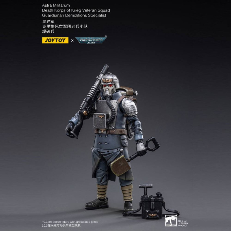 Warhammer 40k Action Figure 1/18 Death Korps of Krieg Veteran Squad Guardsman Demolitions Specialist 5