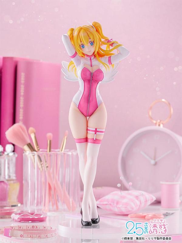 2.5 Dimensional Seduction PVC Statue 1/7 Liliel Angel School spin-off Training Suit/Ririsa 25 cm 10