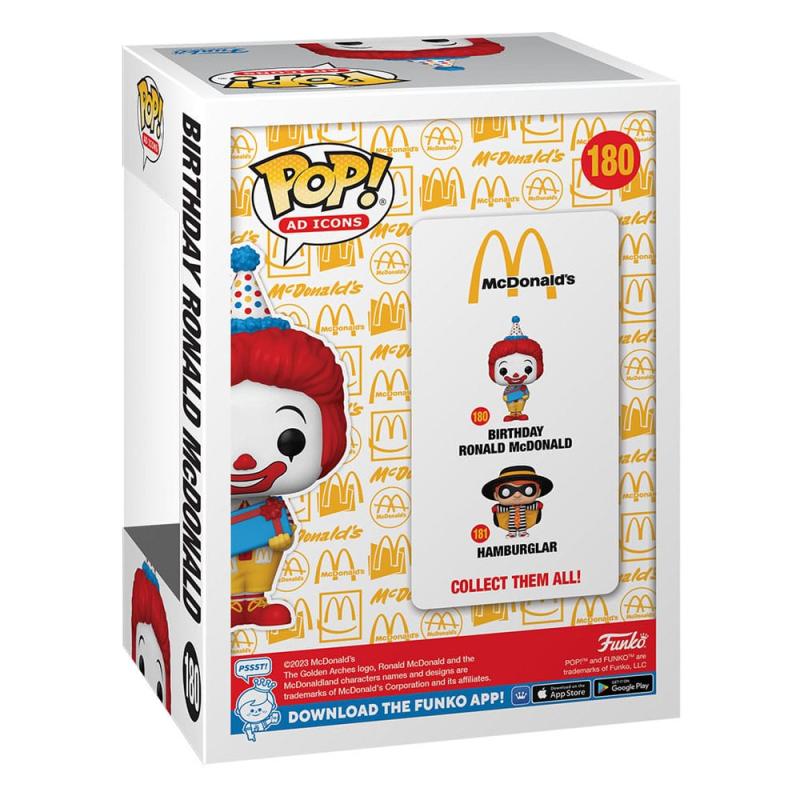 McDonalds POP! Ad Icons Vinyl Figure Birthday Ronald 9 cm