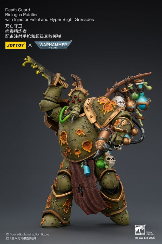 Warhammer 40,000 Action Figure Death Guard Biologus Putrifier 12 cm 7