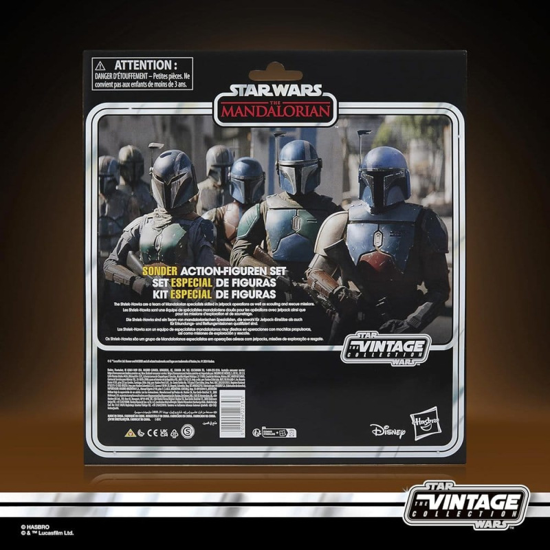 Star Wars The Mandalorian Vintage Collection Action Figure 4-Pack Mandalorian Shriek-Hawk 10 cm 7