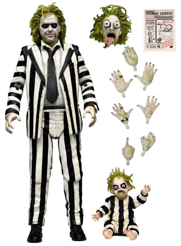 Beetlejuice Beetlejuice Action Figure 7 Scale Ultimate Striped Suit Beetlejuice 18 cm 12