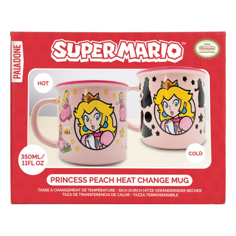 Super Mario Heat Change Mug Princess Peach 1
