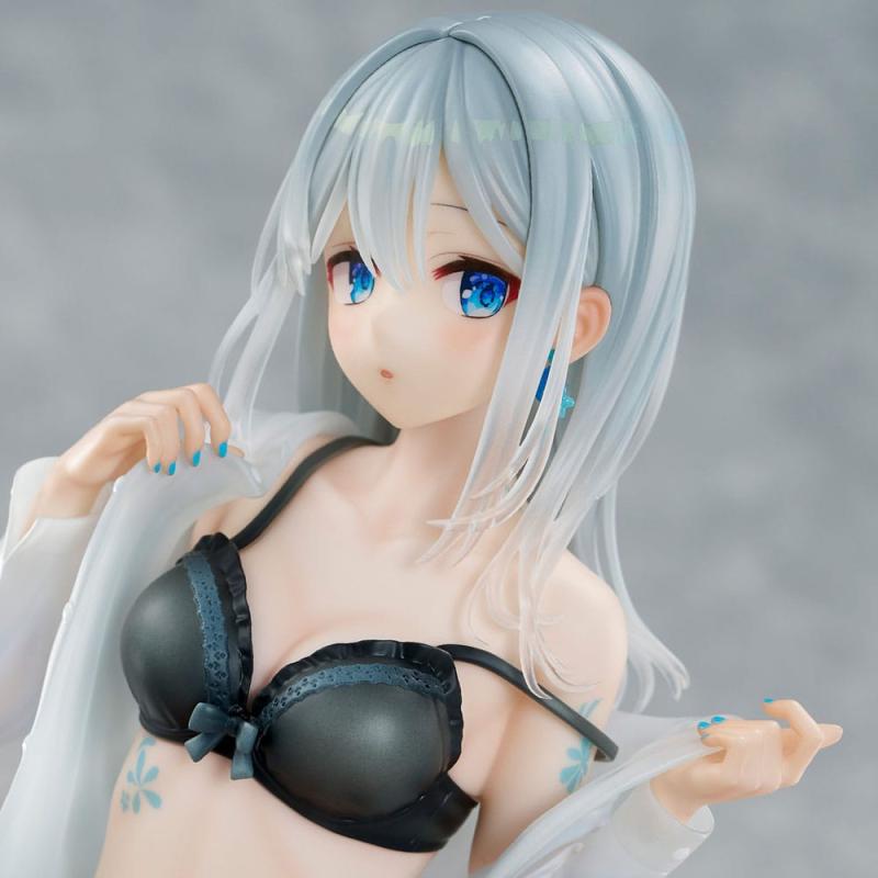 Original Character PVC Statue 1/7 Silver-Haired Girl Sky Blue Morning Special Outfit Ver. by Fuumi I