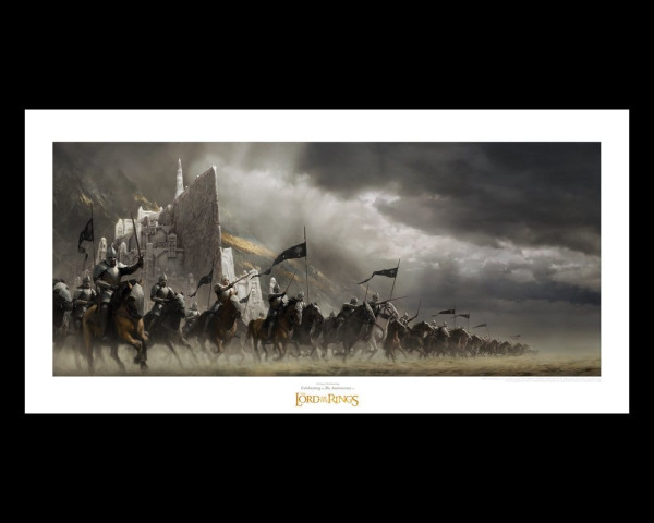 Lord of the Rings Art Print Faramir's Charge 59 x 30 cm 1
